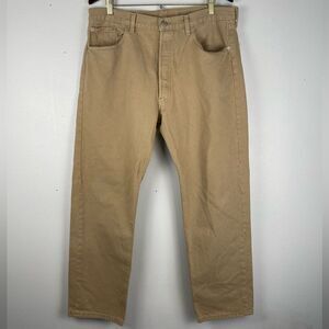 Tan Levi’s Button Fly Denim Jeans Size 38 ep EUC